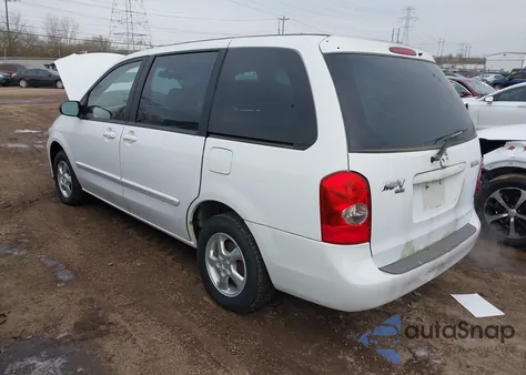 2002 Mazda Mpv Es/Lx z USA, uszkodzony, nr VIN JM3LW28A720311519